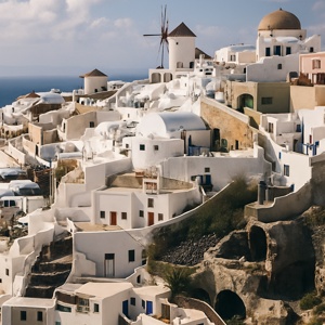 Santorini red beach with volcanic cliffs